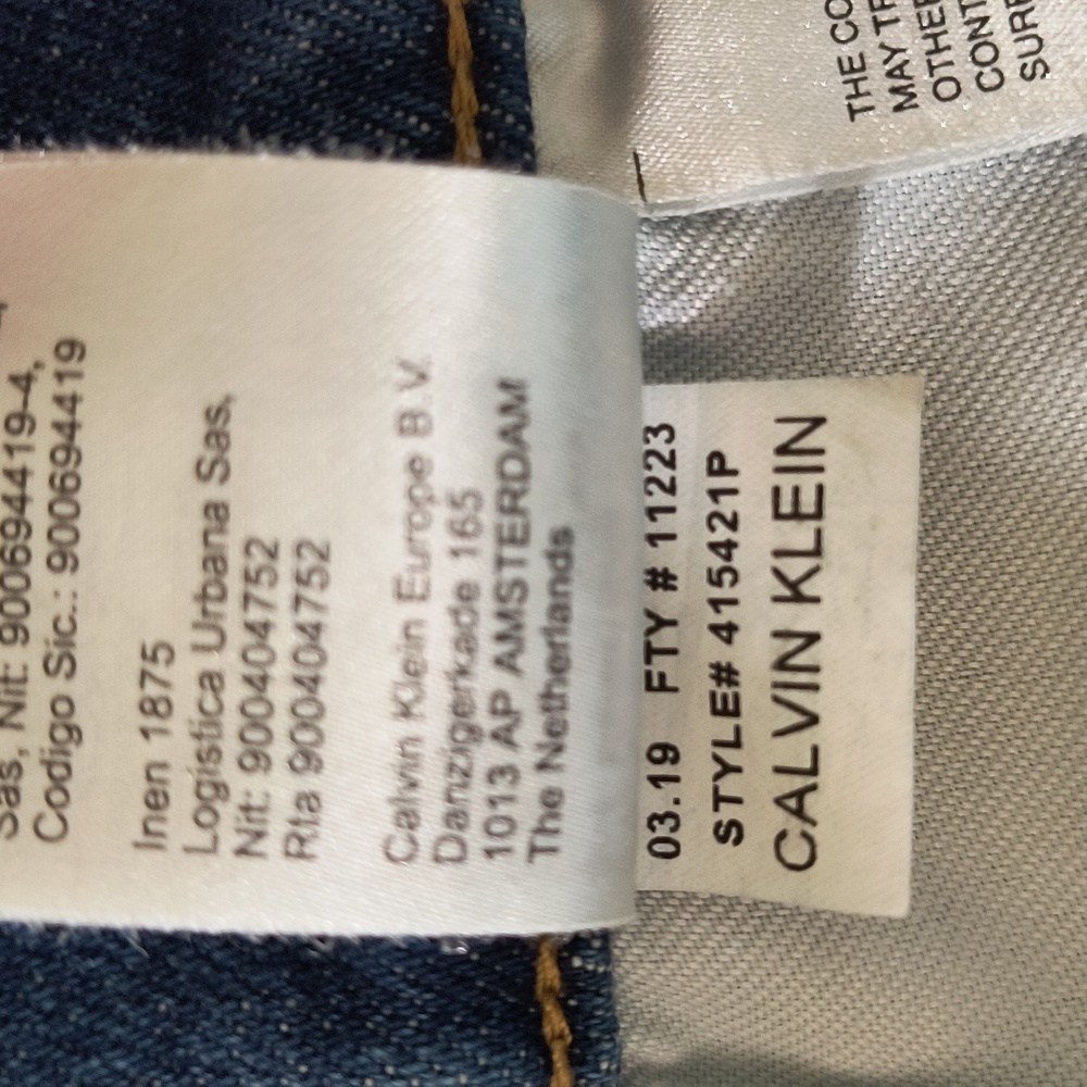 Calvin Klein Jeans High Rise Medium wash Denim Bermuda shorts size: w30 - Picture 6 of 13